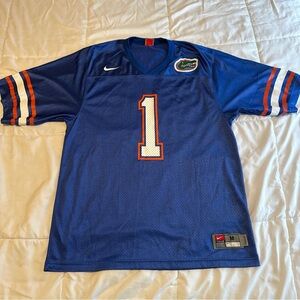 Nike University Florida Gators #1 Football Jersey Men Size Med NCAA VTG PE Mesh